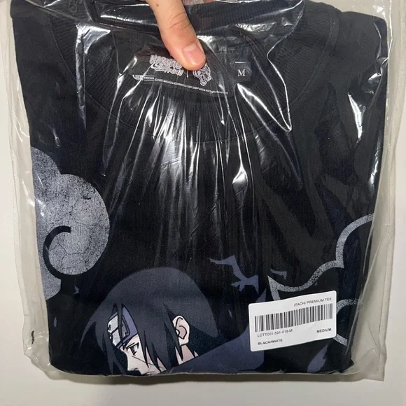 DARC SPORT X NARUTO “ ITACHI” BLACK/WHITE AKATSUKI SHIRT